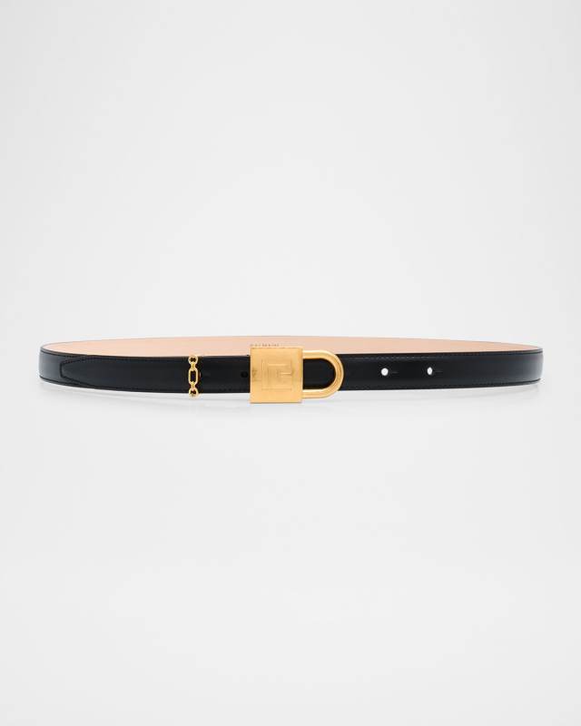 Sync Narrow Leather Belt